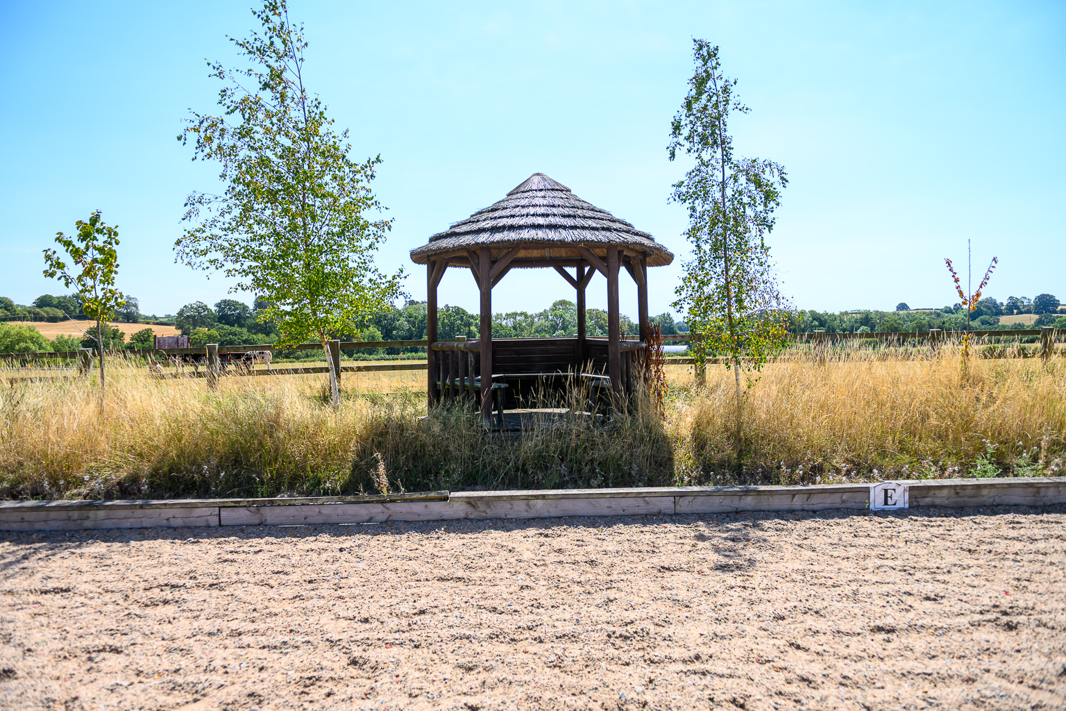 Equestrian arena at Reaside Farm