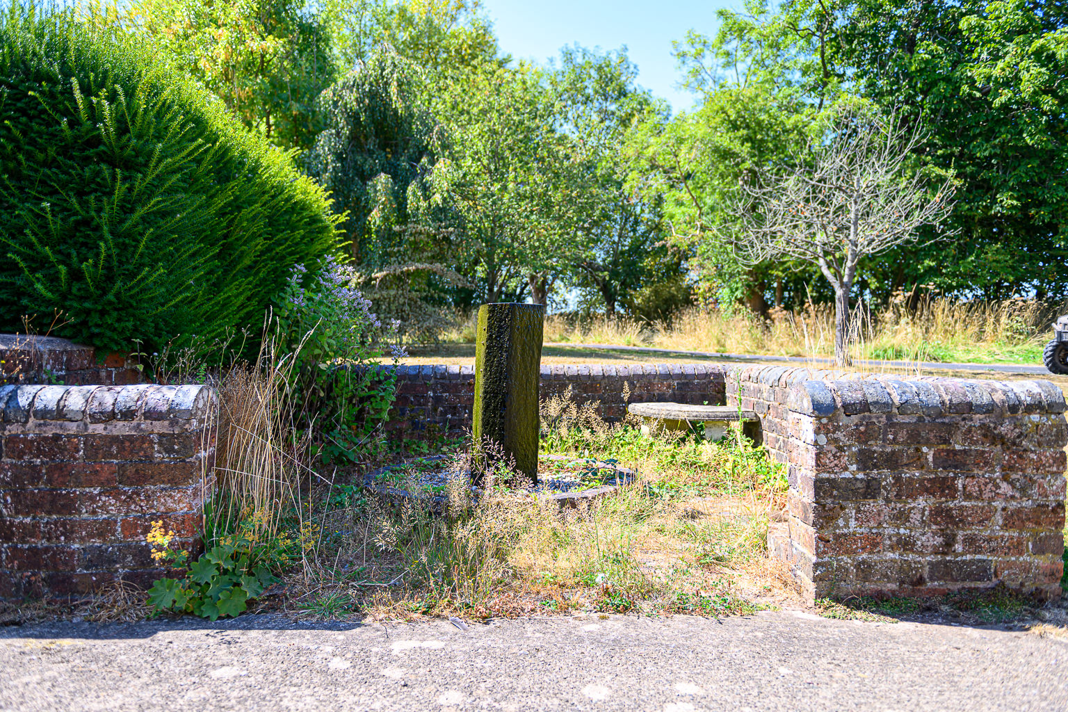 Water feature in the formal gardens